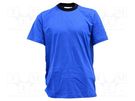 T-shirt; ESD; M; cotton,conductive fibers; blue ANTISTAT
