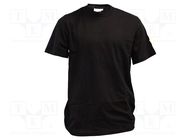 T-shirt; ESD; L; cotton,conductive fibers; black 