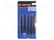 Screwdriver bit; Phillips; PH1; Overall len: 70mm KING TONY