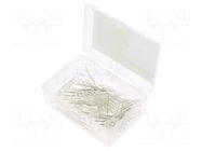 Diode: LED-kit; THT; 3mm; 100pcs; white warm; 2.7÷3.4VDC; 20mA; 30° OPTOSUPPLY