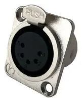 XLR CONNECTOR, JACK, 5POS, PANEL