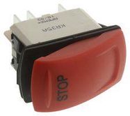 ROCKER SWITCH, SPDT, 10A, 24VDC, PANEL