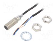 Sensor: inductive; OUT: NPN / NO; 0÷4mm; 10÷30VDC; M12; IP67; 200mA OMRON