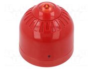 Signaller: lighting; flashing light; red; Sonos Pulse; 17÷60VDC KLAXON SIGNALS