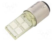 LED lamp; yellow; BA15D; 24VDC; 24VAC POLAM-ELTA