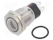 Switch: vandal resistant; Pos: 2; SPDT; 2A/36VDC; IP65; ON-ON; Ø16mm E-SWITCH