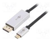 Adapter; DisplayPort 1.4,HDCP 2.2; DisplayPort plug,USB C plug 