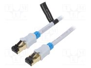 Patch cord; S/FTP; 6; OFC; PVC; grey; 1.5m; RJ45 plug,both sides VENTION