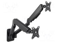 Monitor holder; 9kg; 17÷32"; Arm len: 450mm; for two monitors LOGILINK