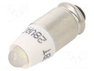 LED lamp; white; S5,7s,T1-3/4; 28VDC; 28VAC; plastic; 3mm; -20÷60°C CML INNOVATIVE TECHNOLOGIES