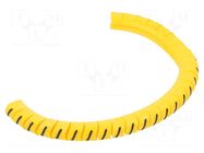 Markers; Marking: /; 2.5÷5mm; PVC; yellow; -30÷60°C; leaded; PA-1 PARTEX