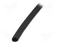 Spiral wrapping; PVC; black; L: 1m; -30÷60°C; SP; Features: flexible PARTEX