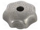 Knob; Ø: 50mm; cast iron; Ømount.hole: 10mm; DIN 6336 ELESA+GANTER