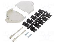 Enclosure for connectors: D-Sub; D-Sub 25pin,D-Sub HD 44pin ENCITECH