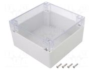 Enclosure: multipurpose; X: 160mm; Y: 160mm; Z: 90mm; polycarbonate GAINTA