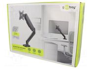 Monitor holder; 9kg; 17÷32"; Arm len: 340mm; for one monitor Goobay