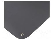 Mat: bench; ESD; black; L: 900mm; Width: 610mm; Thick: 1.5mm; 60°C BERNSTEIN