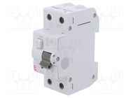 RCBO breaker; Inom: 40A; Ires: 30mA; Poles: 2; 230/400VAC; IP20; KZS ETI POLAM