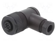 Connector: M12; female; 713; 250V; IP67; screw terminal; PA; 18AWG BINDER