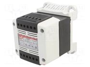 Transformer: mains; 200VA; 230VAC,400VAC; 12V; 24V; IP20 DF ELECTRIC