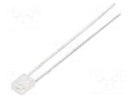 LED; orange; rectangular; 3.2x1.9x4.15mm; 210mcd; 130°; Front: flat LUCKYLIGHT