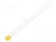 LED; orange; rectangular; 3.15x1.9x4.15mm; 90mcd; 130°; Front: flat LUCKYLIGHT