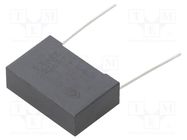 Capacitor: polypropylene; 0.47uF; 8.5x17x26.5mm; THT; ±10%; 25mm KEMET