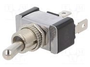 Switch: toggle; Pos: 2; SPST; OFF-(ON); 21A/14VDC; TA/TA2; 0÷65°C SWITCH COMPONENTS