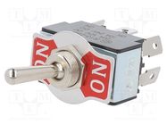 Switch: toggle; Pos: 2; DPDT; ON-ON; 20A/12VDC; 0÷55°C; 50mΩ; TB/TB2 SWITCH COMPONENTS