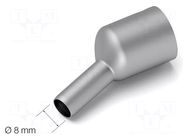 Nozzle: hot air; for soldering station; 8mm; Tip: curved; ESD JBC TOOLS