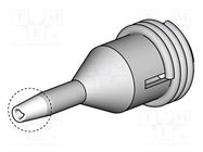 Tip: for desoldering irons; 0.6x1mm; Features: for cleaning pads JBC TOOLS