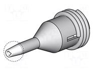 Tip: for desoldering irons; 0.6x1mm; Features: for cleaning pads JBC TOOLS