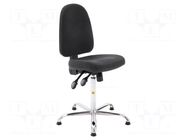 Chair; ESD; Seat dim: 460x430mm; Back dim: 440x510mm; 625÷880mm RT WORK