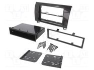 Radio frame; Toyota; 1 DIN,2 DIN; black gloss 