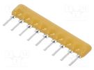 Resistor network: X; THT; 20kΩ; ±2%; 0.2W; No.of resistors: 8; 100V BOURNS