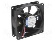 Fan: DC; axial; 12VDC; 80x80x25mm; 58m3/h; 26dBA; slide; 2600rpm EBM-PAPST