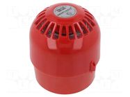 Signaller: sound; siren; 24VDC; 105dB; IS Sonos; IP66; red; ABS KLAXON SIGNALS