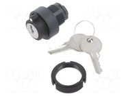 Switch: rotary with key; 22mm; Harmony XAC; prominent; IP65; Pos: 2 SCHNEIDER ELECTRIC