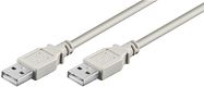 USB 2.0 Hi-Speed cable 3 m, grey, 3 m - USB 2.0 male (type A) > USB 2.0 male (type A)