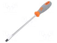 Screwdriver: standard; slot; SL 8; 200mm PG TOOLS