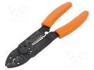Tool: multifunction wire stripper and crimp tool; Wire: round PG TOOLS