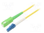 Fiber patch cord; OS2; LC/UPC,SC/APC; 15m; Optical fiber: 9/125um Goobay