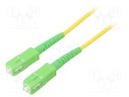 Fiber patch cord; OS2; SC/APC,both sides; 3m; LSZH; yellow Goobay