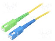 Fiber patch cord; OS2; SC/APC,SC/UPC; 2m; Optical fiber: 9/125um Goobay