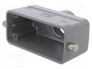 Enclosure: for HDC connectors; Han® B; size 16B; for cable; PG21 HARTING