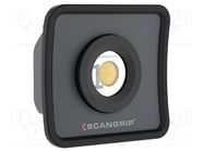 Lamp: working; 6000K; IP65; W: 104mm; L: 96mm; H: 38mm; -10÷40°C; 15h SCANGRIP