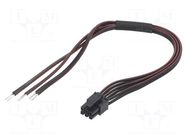 Cable; cables,female; PIN: 6; 0.6m; 4A; Insulation: PVC; TLYp ESPE