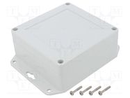 Enclosure: multipurpose; X: 105mm; Y: 105mm; Z: 45mm; ZP; light grey KRADEX