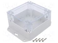 Enclosure: multipurpose; X: 105mm; Y: 105mm; Z: 60mm; ZP; ABS; gasket KRADEX