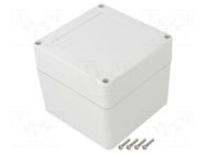 Enclosure: multipurpose; X: 105mm; Y: 105mm; Z: 90mm; ZP; ABS; gasket KRADEX